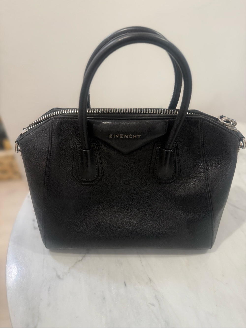 🖤 Givenchy 🖤 Black Antigona Leather Bag Satchel with Handles Strap